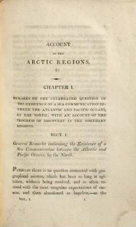 An Account of the arctic regions : with a history and description of the northern whale-fishery ; illustrated by 24 engravings. 1