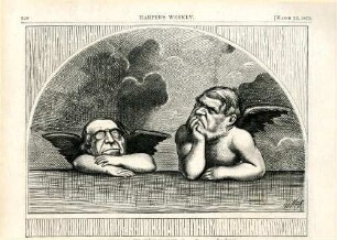 The Cherubs of the Crédit Mobilier : zwei Männer werden als Engel dargestellt