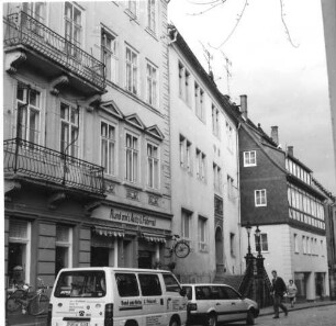 Bad Schandau, Poststraße 12. Ehemaliges Amtsgericht (Kernbau 2. Hälfte 16. Jahrhundert). Straßenansicht von Westen