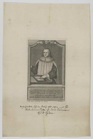 Bildnis des Stephan Schultze