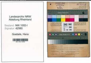 Entnazifizierung Hans Goebels, geb. 11.07.1902 (Kaufm.Angest.)