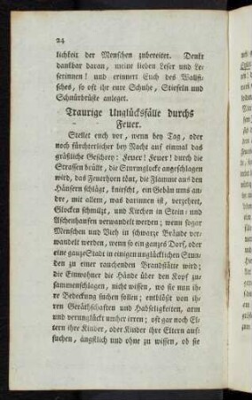 24-28 Traurige Unglücksfälle durchs Feuer