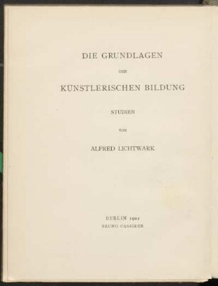 [Bd. 13]: Vom Arbeitsfeld des Dilettantismus
