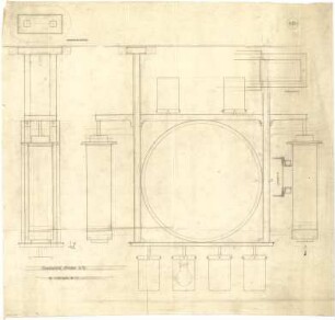 Billing, Hermann; Singen; Krankenhaus - Schlosserarbeiten: Uhr in der Halle (Details)