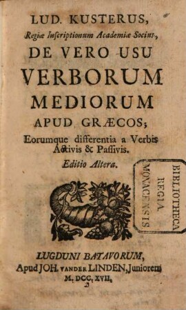 De vero usu verborum medicorum apud Graecos