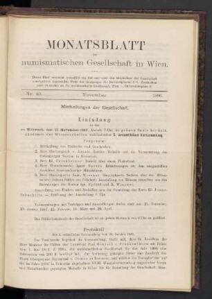 Nr. 40. November 1886