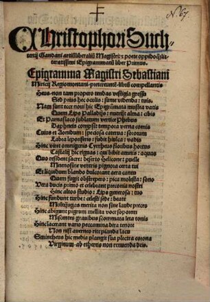 Epigrammatum liber primus