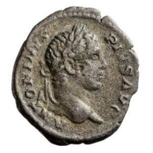 Münze, Denar, 206 - 210 n. Chr.