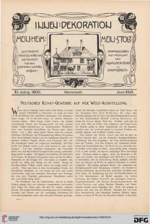 Deutsches Kunst-Gewerbe auf der Welt-Ausstellung