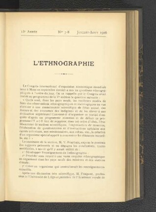 No 7-8, Juillet-Aout 1906