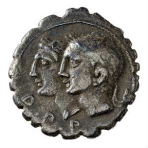 Münze, Denar (serratus), 106 v. Chr.