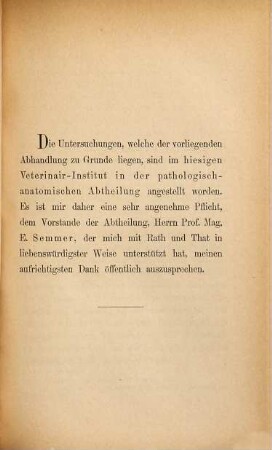 Experimenteller Beitrag zur Kenntnis der Ruhr
