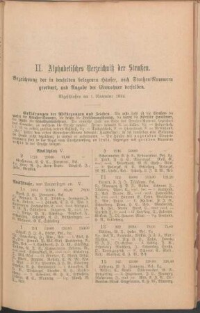 Adolfsplatz. Adolfstraße. [Alsenstraße. Altereihe. Annenstraße. Bäckergang. Bahnhofstraße. Bartelsallee. Bergstraße. Beselerallee. Bierträgergang. Bismarckallee. Blocksberg. Boninstraße. Breiterweg. Brückensteig. Brunswiekerstr. Brunswiekerweg. Budengang. Burgstraße.]