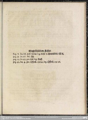 Eingeschlichene Fehler