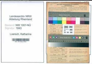 Entnazifizierung Katharina Loersch , geb. 17.09.1914 (Verkaeuferin)