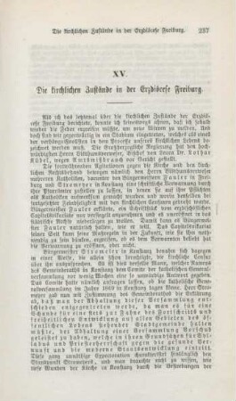 237-242 Die kirchlichen Zustände in der Erzdiöcese Freiburg