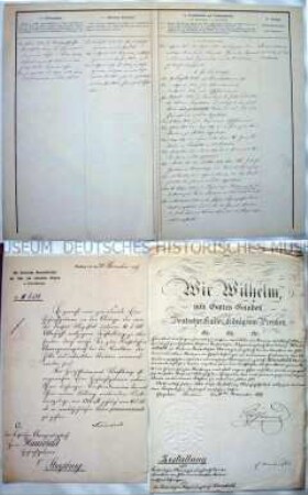 Fragebogen über persönliche Verhältnisse von Karl Ludwig Hauschild, Straßburg 6. August 1876