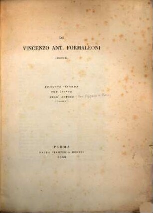 Di Vincenzo Ant. Formaleoni