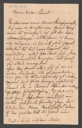 Brief an Ludwig Rellstab : 19. Juli o.J.