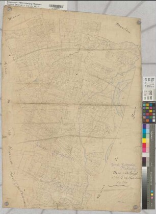Mairie de Birgel, Section L dite Ruhrbenden 1:2500. Gemeinde Gürzenich, Gemeinde Rölsdorf (alte Urkarte)