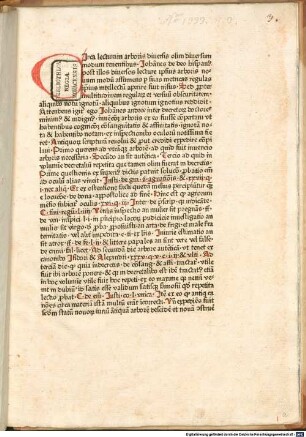 Finit tractatus magistri Johannis Andree super arboribus consanguinitatis affinitatis necnon spiritualis cognationis