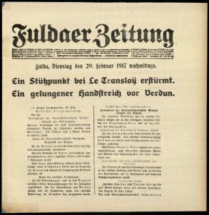 Ausgabe vom Dienstag, den 20. Februar 1917.