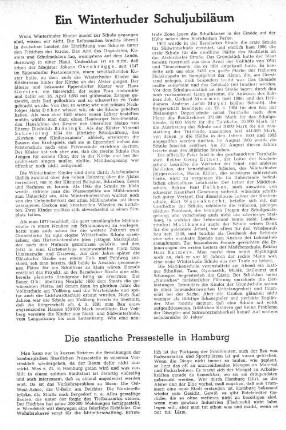 Die staatliche Pressestelle in Hamburg