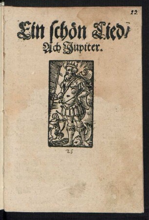 Ein schœn Lied/|| Ach Jupiter.||