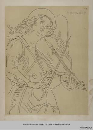 Violinespielender Engel (nach Peruginos Madonna in San Sebastiano in Panicale)