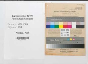 Entnazifizierung Karl Krause , geb. 03.11.1904 (Polizist)