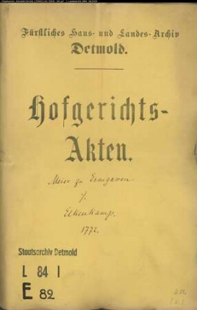 Ermgassen, Meier zu gegen Joh. Hermann Elkenkamp - Weinkauf