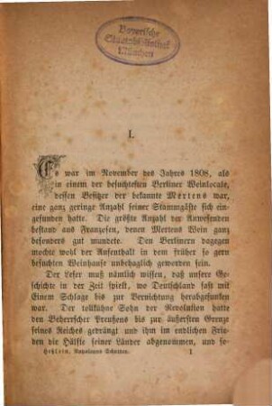 Napoleons Schatten : Novelle von Bernhard Hesslein