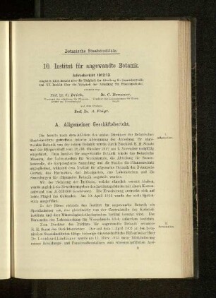 10. Institur für angewandte Botanik