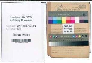 Entnazifizierung Philipp Pleines , geb. 22.04.1885 (Landwirt)