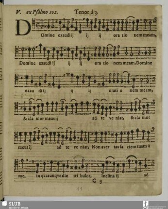 V. Domine exaudi orationem meam