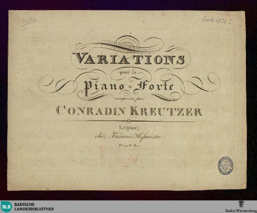 Variations pour le piano-forte