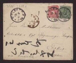 Verlobungsanzeige an Hermann Muthesius (Brief)