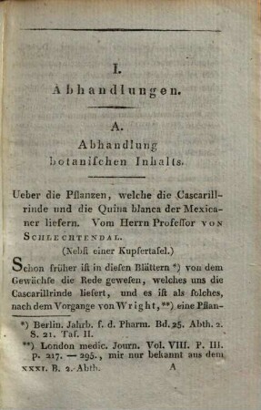 Berlinisches Jahrbuch Für Die Pharmacie Und Für Die Damit Verbundenen Wissenschaften, 1829,2 = Jg. 31, 2. Abt.