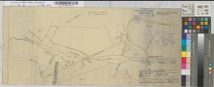 Geschlossenhalten der Schranken (Anrufschranken) am Feldwegübergang in km 5,233 der Bundesbahnstrecke Wuppertal-Vohwinkel-Essen-Kupferdreh: Lageplan, M. 1:2.000 Stnr.: 29, Iwü, Bunr.: 2, Blnr.: 1