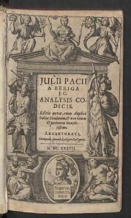Julii Pacii A Beriga J. C. Analysis Codicis