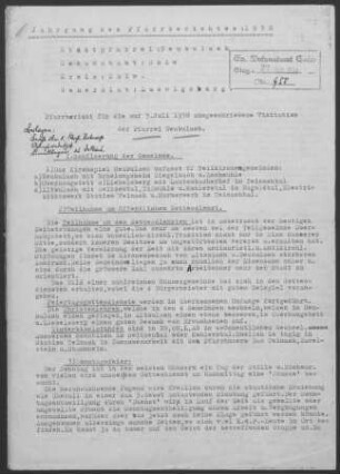 Neubulach mit Altbulach, Liebelsberg und Oberhaugstett: Pfarrbericht 1938