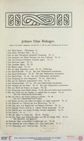 Johann Elias Ridinger (Nr. 1-504)