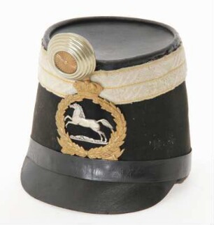 Tschako Modell 1859 für Feldwebel der Linien-Infanterie, Hannover