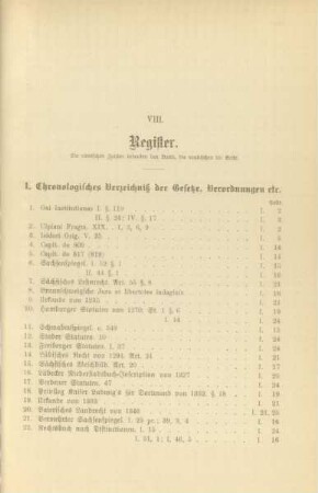VIII. Register