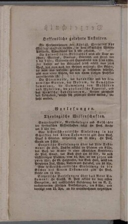 Vorlesungen