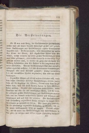 Die Versteinerungen.