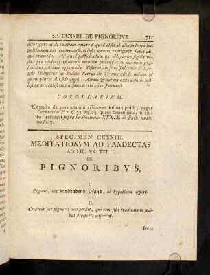 711-718, Sp. 223. De Pignoribus