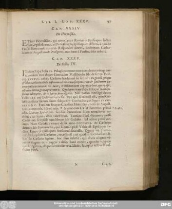 Cap. XXXIV. De Hormisda.