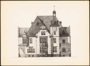 Villa: Ansicht (aus: Drucke von Seminararbeiten der Königlich Technischen Hochschule Berlin, Bd. II)