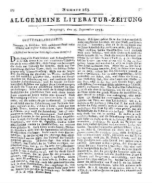 XIII. epistolarum Pauli codex Graecus cum versione Latina veteri etc.(Beschluß der im vorigen Stück abgebrochenen Recension)